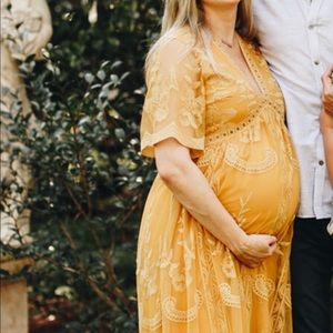 Pink blush maternity dress